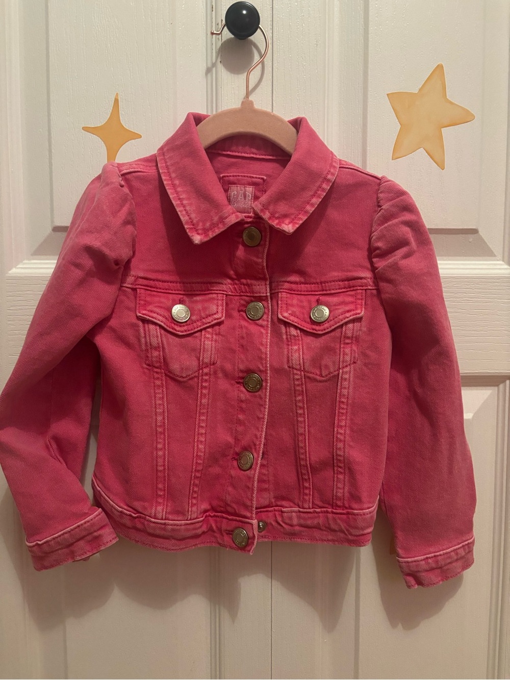 GAP Kids Bright Pink Denim Jacket